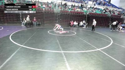 120 lbs Semifinal - Lincoln Collins, Palmetto vs Noah Justice, Loris