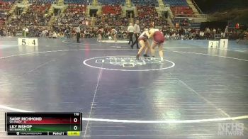 170 lbs Semis & 1st Wrestleback (8 Team) - Sadie Richmond, W1-Minot vs Lily Bishop, W3-Bismarck