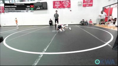 58 lbs Quarterfinal - Joshua Roche, Newcastle Youth Wrestling vs Beau Bloyed, Carl Albert