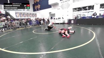 130 lbs Cons. Round 3 - Chloe Chaisson, Huntington Beach vs Madeline Tamanaha, Mark Keppel