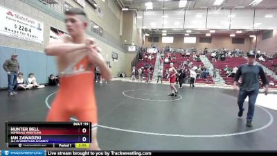 149 lbs Round 3 - Hunter Bell, Homedale Wrestling vs Ian Zawadzki, All In Wrestling Academy