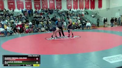 215 lbs Cons. Round 3 - Alexis Medina Solono, Battle Mountain vs Elijahua Davison, Rifle