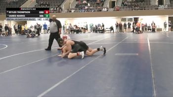 189 Championship Bracket Champ. Round 2 - James Marks, Bismarck Legacy vs Myles Thompson, Kenyon-Wanamingo