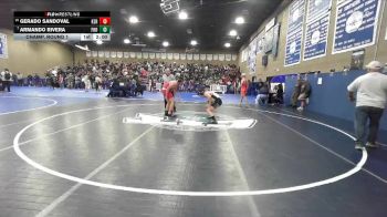 165 lbs Champ. Round 1 - Armando Rivera, Foothill vs Gerado Sandoval, Kerman