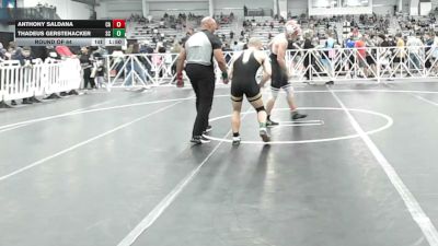 132 lbs Round Of 64 - Anthony Saldana, CA vs Thadeus Gerstenacker, SC