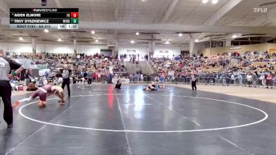 AA 215 lbs Quarterfinal - Aiden Elmore, Franklin High School vs Troy Dyszkiewicz, Walker Valley High School