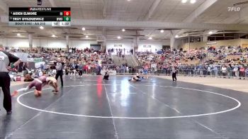 AA 215 lbs Quarterfinal - Aiden Elmore, Franklin High School vs Troy Dyszkiewicz, Walker Valley High School