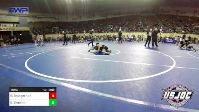 67 lbs Round Of 16 - Brantley Brunger, Raw Wrestling Club vs Ethan Zhao, Best Trained