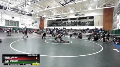 150 lbs Cons. Round 4 - Gavin Meraw, Aliso Niguel vs Alek Carrera, LB Poly