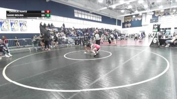 100 lbs Semifinal - Sadie Molina, Bonita vs Charlie Kuntz, Liberty (Bakersfield)