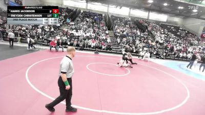 6A 138 lbs 3rd Place Match - Treyden Christensen, Layton vs Hanks Jacobson, American Fork