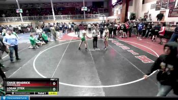 160 lbs Cons. Round 4 - Chase Bradrick, Vashon Island vs Logan Zitek, East Valley