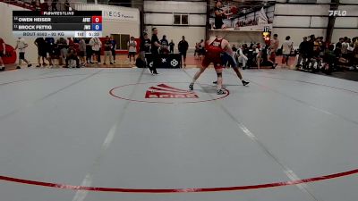 92 kg Cons. Round 4 - Owen Heiser, Air Force Regional Training Center vs Brock Fettig, Jackrabbit Wrestling Club