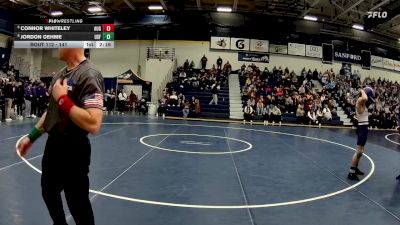 141 lbs Cons. Round 3 - Jordon Oehme, Sioux Falls vs Connor Whiteley, Augustana (SD)