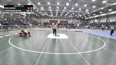 149 lbs Cons. Round 4 - Christopher Gliaos, Hunter vs Sean Aldrich, Utica