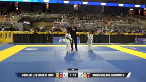 Saybrie Rose Kahilinaiokalani Di vs Aria Claire Leon Guerrero Salas 2025 Pan Kids Jiu-Jitsu IBJJF Championship