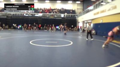 157 lbs Cons. Round 4 - Adrian Deleon, Fresno City College vs Noah Zuniga, Cerritos College