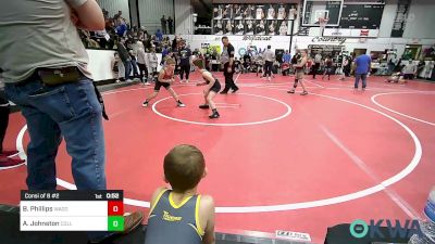 70 lbs Consi Of 8 #2 - Braiden Phillips, Wagoner Takedown Club vs Archer Johnston, Collinsville Cardinal Youth Wrestling