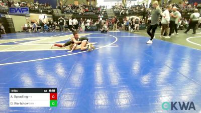 61 lbs Rr Rnd 4 - Audie Spradling, F-5 Grappling vs Delanie Wartchow, Shelton Wrestling Academy