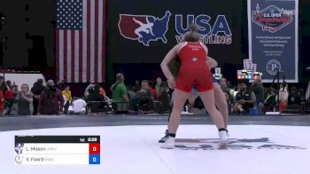 55 kg Quarters - Lauren Mason, UVRTC / TMWC vs Virginia Foard, New York Athletic Club
