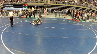 92 lbs Semis - Vayda Chavez, Gold Rush Wrestling vs Liliana Sharp, Uintah Girls Wrestling
