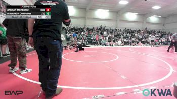 46 lbs Quarterfinal - ZaKyan McKeefer, Checotah Matcats vs Maverick Coffman, Sallisaw Takedown Club