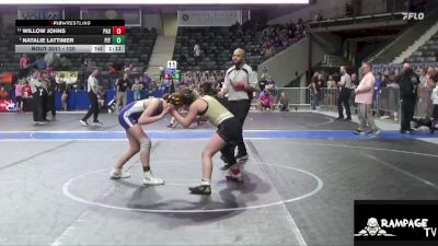 120 lbs 2nd Place Match - Willow Johns, Paola vs Natalie Lattimer, Pittsburg