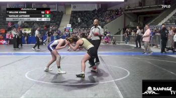 120 lbs 2nd Place Match - Willow Johns, Paola vs Natalie Lattimer, Pittsburg