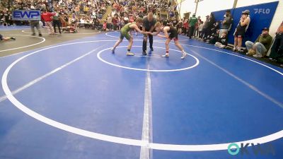 76-80 lbs Rr Rnd 3 - Luke Buzzard, Grove Takedown Club vs Jackson Jones, Warner Eagles Youth Wrestling