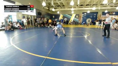 132 lbs Cons. Round 4 - Landon Caviness, Tocoi Creek vs Porter Daniels, Palmetto