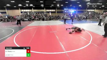 102 lbs Round Of 16 - Kingston Perez, Rebel WC vs Jason Lin, Poway Elite