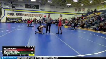 JV-8 lbs Round 1 - Brausdon Seeman, Cedar Rapids Jefferson vs Grahm Woods, Assumption, Davenport