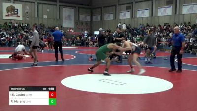 160 lbs Round Of 32 - Kris Castro, Chaminade College Prep Sch vs Richard Moreno, Dinuba