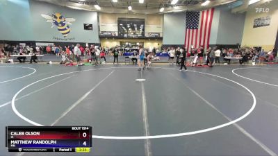 157 lbs Semifinal - Caleb Olson, IA vs Matthew Randolph, MN