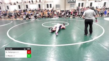 132 lbs Quarterfinal - Matthew Patterson, Middleborough vs Victor Mejias, Saint John's Prep