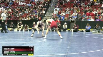 1A-144 lbs Semifinal - Collin Holm, South Winneshiek vs Boden White, Denver