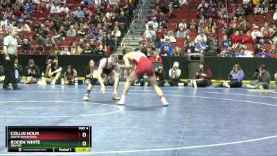 1A-144 lbs Semifinal - Collin Holm, South Winneshiek vs Boden White, Denver