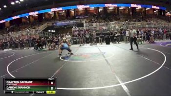 1A 138 lbs Cons. Round 1 - Drayton Gamradt, Space Coast vs Darion Shannon, Somerset