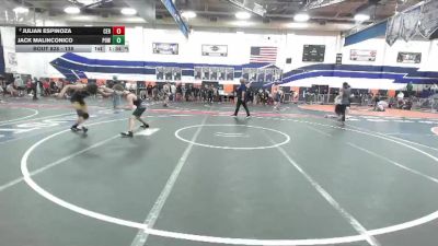 138 lbs Semifinal - Jack Malinconico, Poway vs Julian Espinoza, Cerritos