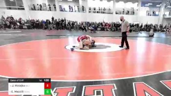 138 lbs Consi Of 8 #1 - Jackson Matejka, Milton vs Elisha Mazzilli, Plymouth North