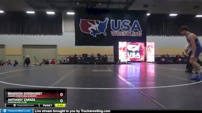 144 lbs Cons. Round 4 - Braedon Dorshorst, Askren Wrestling Academy vs Anthony Zapata, Spartan Mat Club