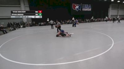 113 lbs Champ. Rd Of 32 - Ryan Hirchert, Team Idaho Wrestling Club vs Athan Briggs, Columbia Wrestling Club