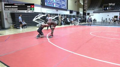141 lbs Consi Of 4 - Khimari Manns, Brown vs Colt Schrader, Army