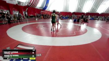 140 lbs Round 2 (6 Team) - Halley Lucking, Team Blue vs Madelyn Goebel, Team Red