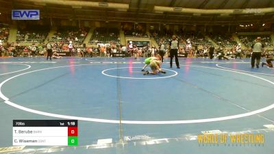 70 lbs Round Of 16 - Talan Berube, Smittys Barn vs Colton Wiseman, Contender Wrestling Academy