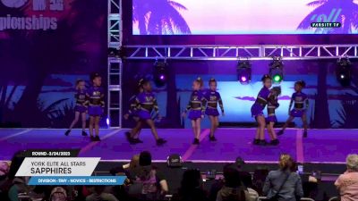 York Elite All Stars - Sapphires [2023 L1 Tiny - Novice - Restrictions 3/24/2023] 2023 ACDA Reach the Beach Grand Nationals - DI/DII