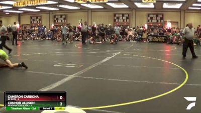 125 lbs Round 3 (6 Team) - Cameron Cardona, BK ELITE vs Connor Allison, Headhunters Black