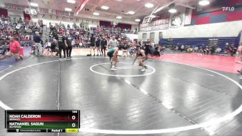144 lbs Cons. Round 3 - Nathaniel Sagun, Olympian vs Noah Calderon, Brawley