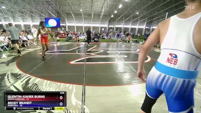 215 lbs Semis & 1st Wrestleback (8 Team) - Nash Mullis, North Carolina vs Cayson Boltjes, Nebraska