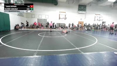 59-65 lbs Quarterfinal - Tagg Hefner, TJ Trained Wrestling vs Oliver Carlisle, Roxana WC